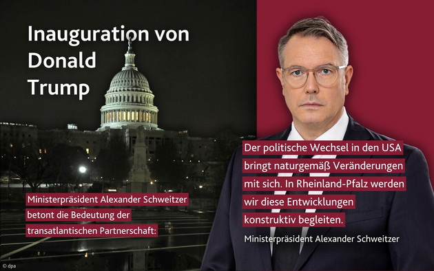 Ministerpräsident Alexander Schweitzer betont gemeinsame Werte und transatlantische Partnerschaft